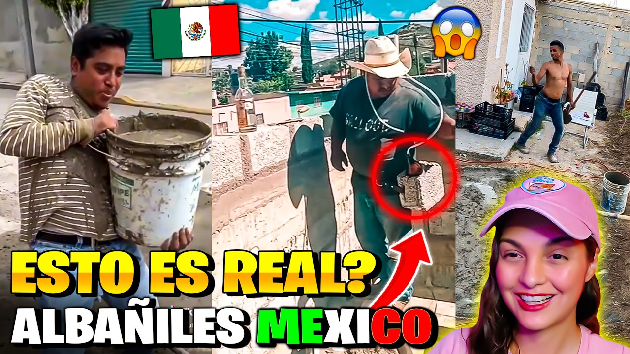 COSAS que SOLO HACEN los ALBAÑILES MEXICANOS 🇲🇽🤣😱 *no esperaba esto*