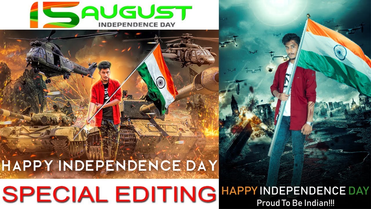 Happy Independence Day Special Editing 2018 || Photoshop cc 15 August Photo Editing Toturial ||