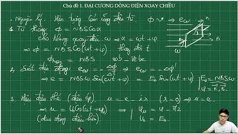 VẬT LÝ 12 - Chủ đề 1 - Đại cương dòng điện xoay chiều - VẬT LÝ THẦY TRỌNG