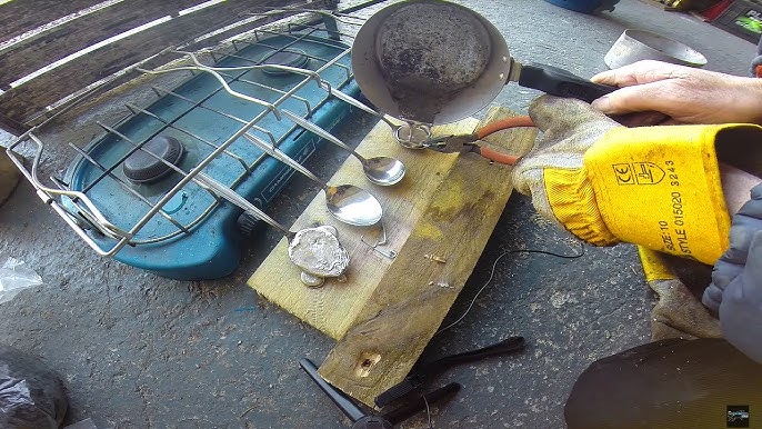 How to make fishing weights, cheap and easy lead melting method