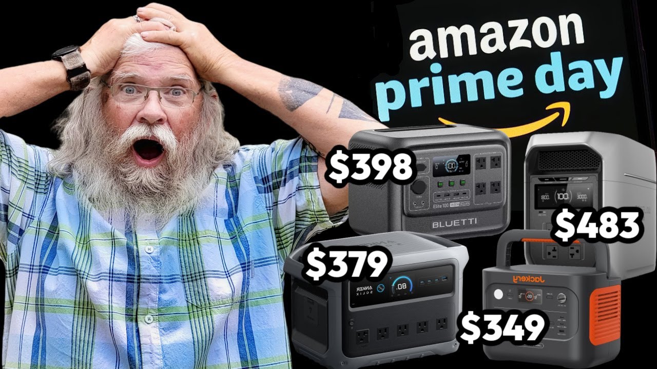 CHEAP PRIME DAY Power Stations  ECOFLOW vs BLUETTI vs JACKERY vs ANKER!