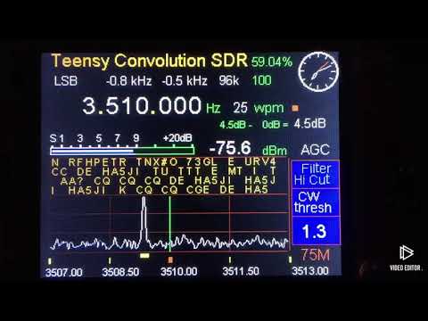 CW morse code decoder with the Teensy Convolution SDR