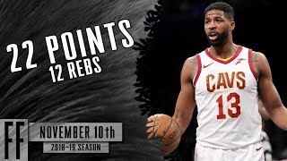 Tristan Thompson - 2018.11.10 - Cavaliers Vs Bulls - 22 Pts, 12 Rebs