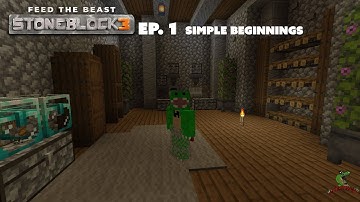 FTB Stoneblock 3 - EP.1 - Simple Beginnings