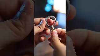 Fegve Titanium Alloy Rotary Keychaincar Keychain, Outdoor Equipment