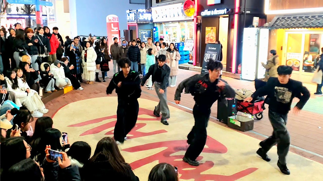 [STREET ARTIST] UL. WITH AUDIENCE. INTERACTIVE HONGDAE BUSKING. 250130.