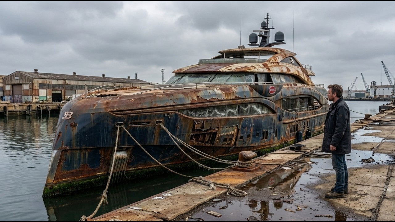 I Bought a $750M Abandoned Bugatti Super Mega Yacht for $25,000 and Restored It