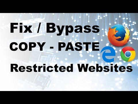 How To Bypass eine Website Copy-Paste Restriction - Mit Web-Browser: Firefox / Chrome / Opera et al.