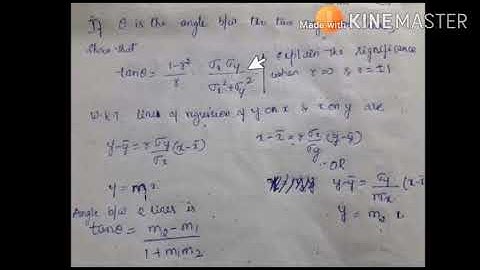 Angle between two regression line/18MAT41/Module 4