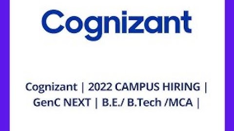 Cognizant Hiring Engineering Graduates ||GenC Elevate || GenC - Programmer Analyst Trainee (PAT)