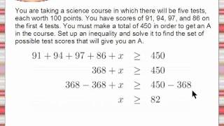 translating & solving inequality word problem