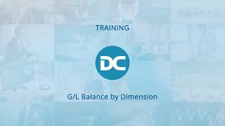 G L Balance by Dimensions | Business Central Training Centre