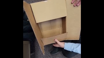 Cardboard Harp made with office products