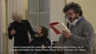 Federico Leone Bonifati rassegna "Talenti Invisibili" MIlano 21 novembre 2021 Circolo Bentivoglio