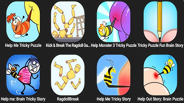 Help Me Tricky Puzzle,Kick & Break The Ragdoll Games,Help Monster 3 Tricky Puzzle,Ragdoll Break...