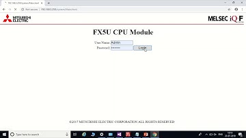 Fx5u Web Server User Defined WebPage