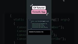 Console Write Vs WriteLine Methods | C# Console App #shorts