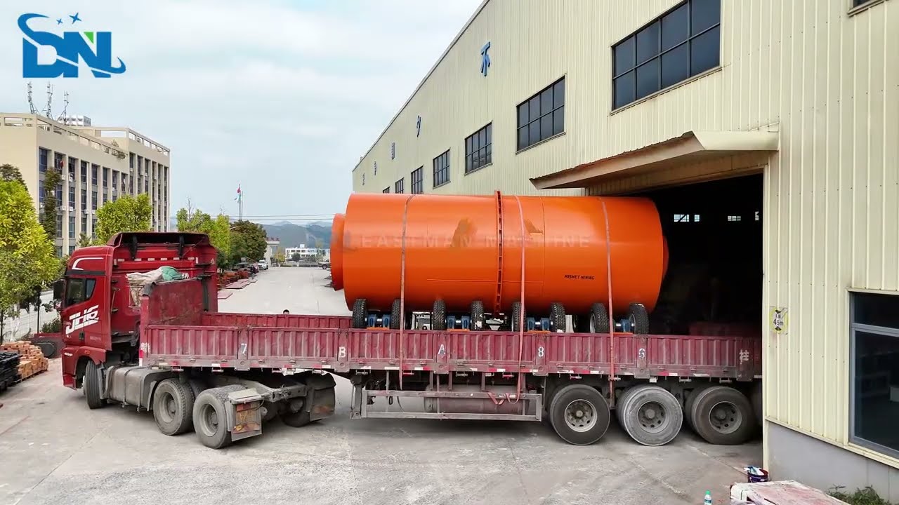 JXSC 2.4m diameter × 6m length trommel scrubber shipped to  Guyana
