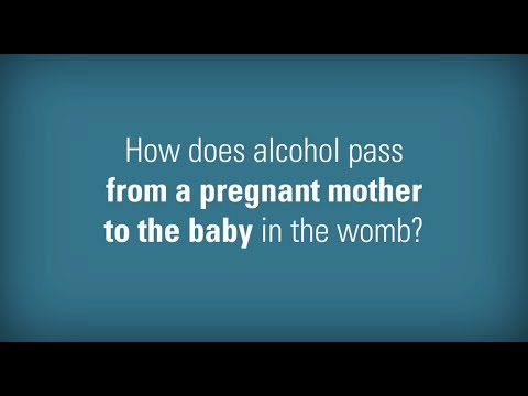 FAS FAQ - English: How Does Alcohol Pass From the Pregnant Mother to the Baby In the Womb?