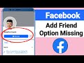 Add Friend Option Not Showing On Facebook | Fix Facebook Add Friend option Not showing? 2024