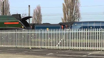 A4 60007 The Cathedrals Express and Scot 46115 The Hadrian York 29 03 2014