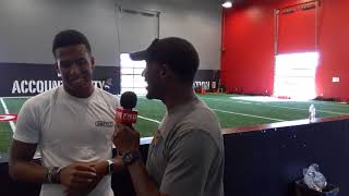 North Forney WR/TE Kameron Allen From Skys The Limit WR Training Clinic