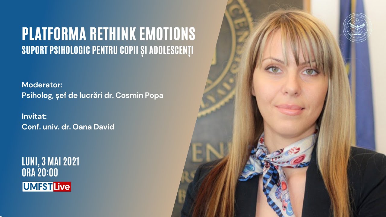 Platforma ReThink Emotions, suport psihologic pentru copii și adolescenți