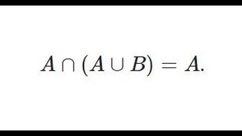 A ∩ (A ∪ B) = A | Proof by Double Inclusion - Math Proofs