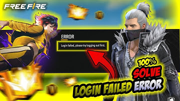 Free Fire | login failed, please try logging out first(gmail) | login failed problem solution | PC