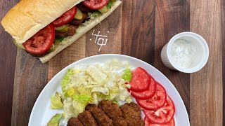 ‎کتلت گوشت، ساندویچ کتلت با سس فلفل‌ریحون به همراه نواب - kotlet, kotlet sandwiches by navab