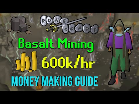 [2007] RuneScape Money Making Guide - Basalt Teleport Mining (600k/hour, LOW EFFORT)