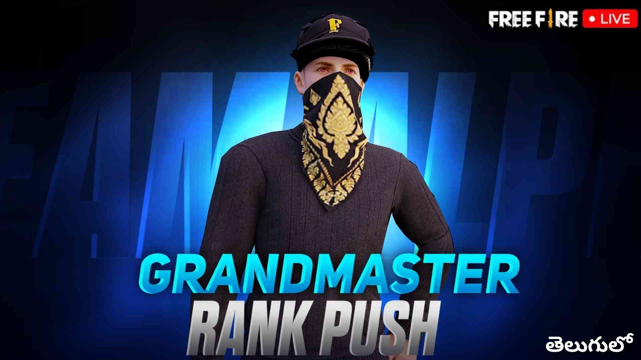 GrandMaster Rank Push - Free Fire India Live Telugu - Telugu Gaming ...