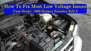 Как устранить большинство проблем с низким напряжением Практический пример PTI Subaru Forester EJ25 1999 года