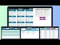 Retail Project Calendar in Excel