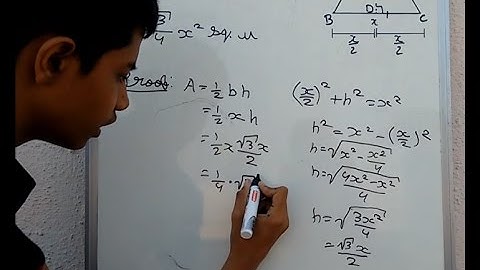 Area Of Equilateral Triangles - Proof
