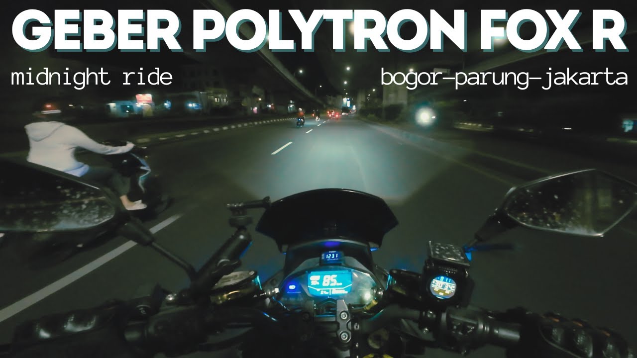 Feel the Road - Bogor Jakarta via Parung @1AM with electric bike ASMR experience | Polytron Fox R