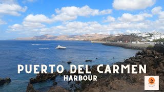 Puerto del Carmen Old Town Harbour | Lanzarote | Canary Islands | 4K