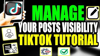 How To Manage Posts Visibility TikTok Mobile Tutorial (2025)