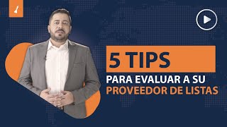 Tips para evaluar a su proveedor de listas. Tips para evaluar a su proveedor de listas.