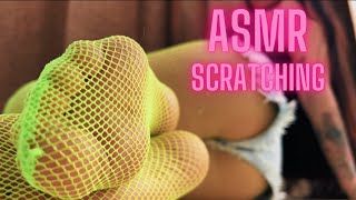 Video thumbnail of "Fishnet ASMR Tights Fabric Scratching | Pantyhose Try On Haul (2024)"