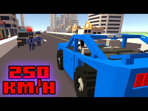 Crazy race in Blocky Car Racer!