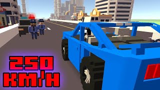 Crazy race in Blocky Car Racer! screenshot 3