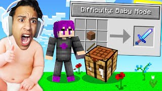 لعبت اسهل ماين كرافت في العالم ( مود الاطفال ) 😵👶| Minecraft PE