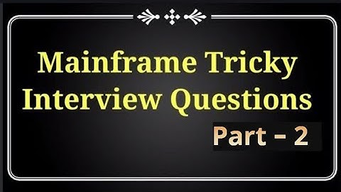 JCL Interview Questions And Answers Part- 1 | JCL | JCL Tutorial | JCL Mainframe Tutorial | JCL Live