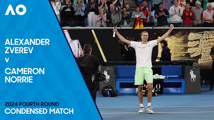 Alexander Zverev v Cameron Norrie Condensed Match | Australian Open 2024 Fourth Round