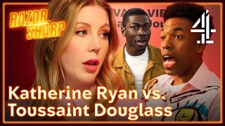 Can Katherine Ryan Convince Artists With Her Remarkable Orange Exhibition? | Razor Sharp | Channel 4