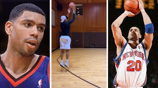 Knicks Legend Allan Houston DRAINS Threes Over 2 Minutes Straight NO MISSES at 51 years Old!