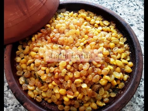 tajine-de-poulet-aux-pois-chiches-et-aux-raisins-secs-طاجين-الدجاج-بالحمص-والزبيب