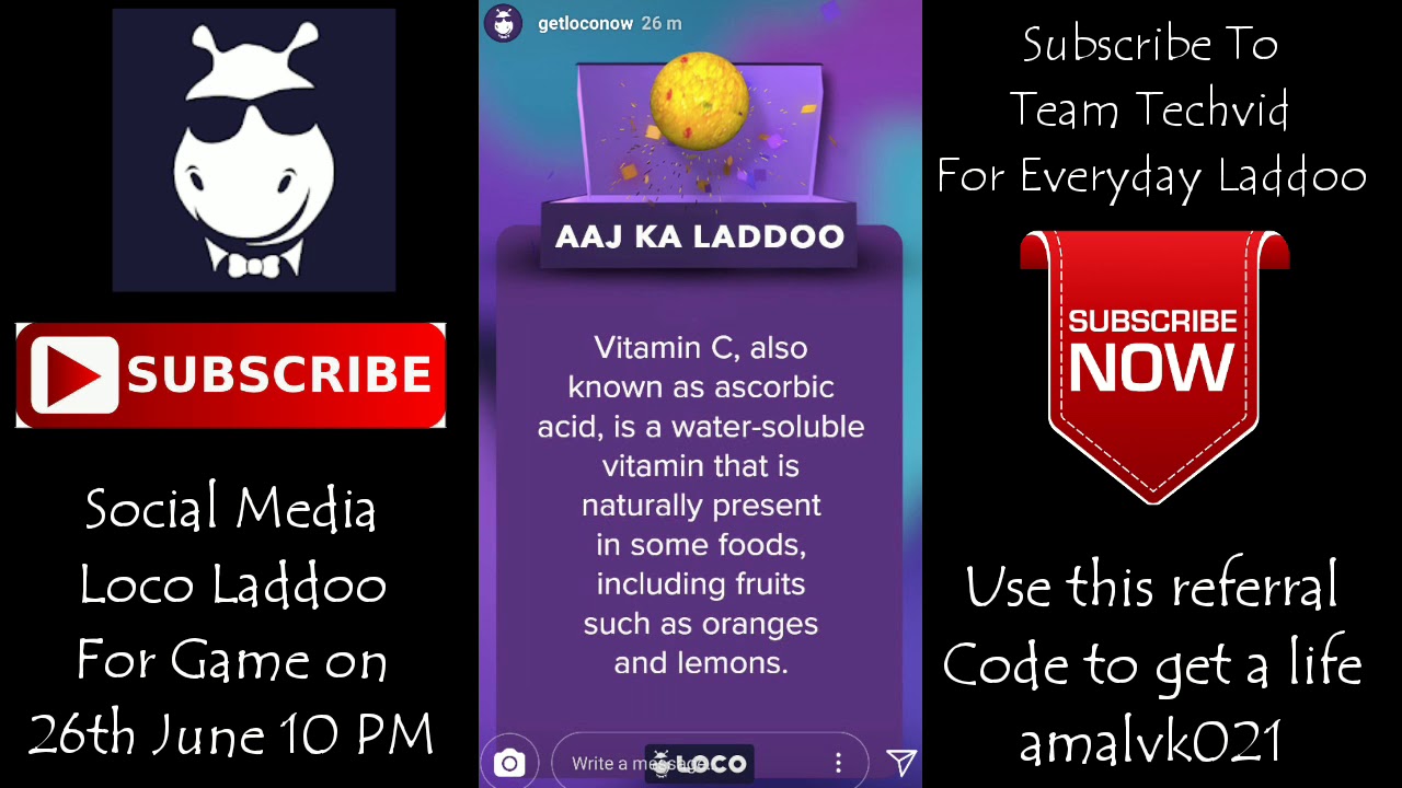 SOCIAL MEDIA LOCO LADDOO FOR GAME ON 26TH JUNE 10 PM