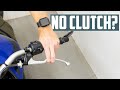 What is clutchless shifting on a motorcycle